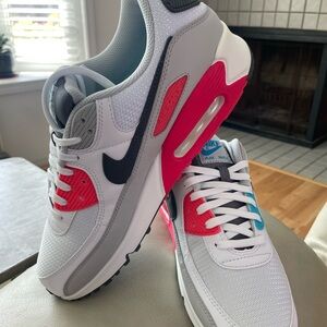 Nike Air Max White with Pink and Gray Accents